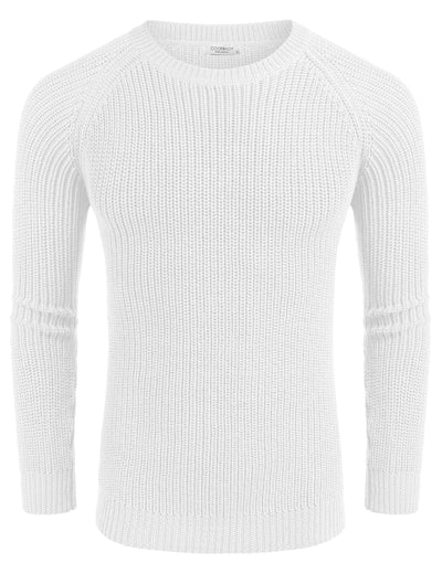 Crew Neck Slim Fit Knitted Pullover Sweater (US Only) Sweaters coofandystore 