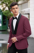 Slim Fit Suits One Button Shawl Lapel Tuxedo (US Only) Suit Set coofandystore 