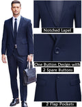 2 Piece Tuxedo Suit Set Blazer Jacket for Business (US Only) Suit Set coofandystore 