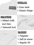Crew Neck Slim Fit Knitted Pullover Sweater (US Only) Sweaters coofandystore 
