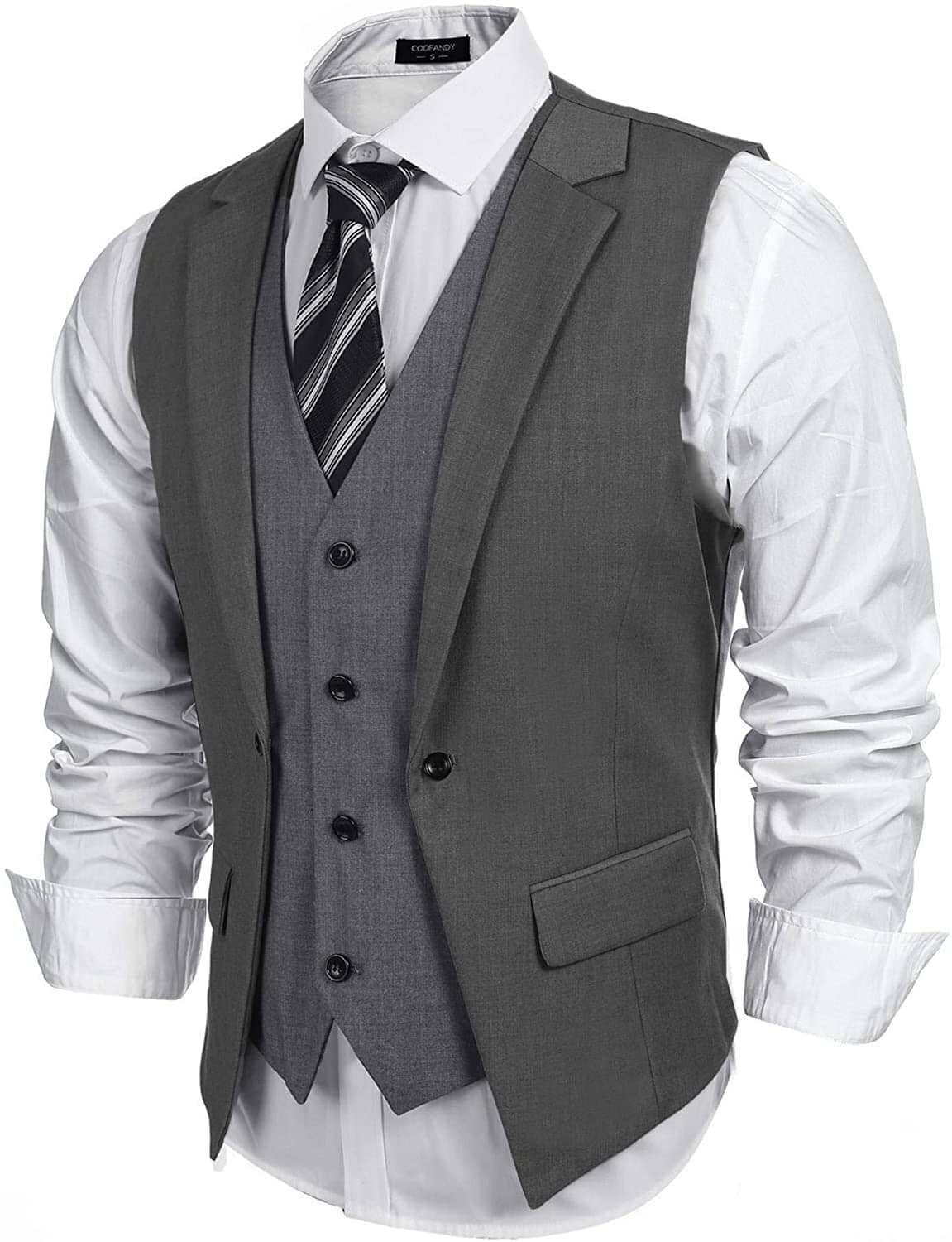 Coofandy Formal Fashion Vest (US Only) Vest coofandy 