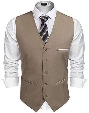 Coofandy V-Neck Suit Vests (US Only) Vest coofandy 