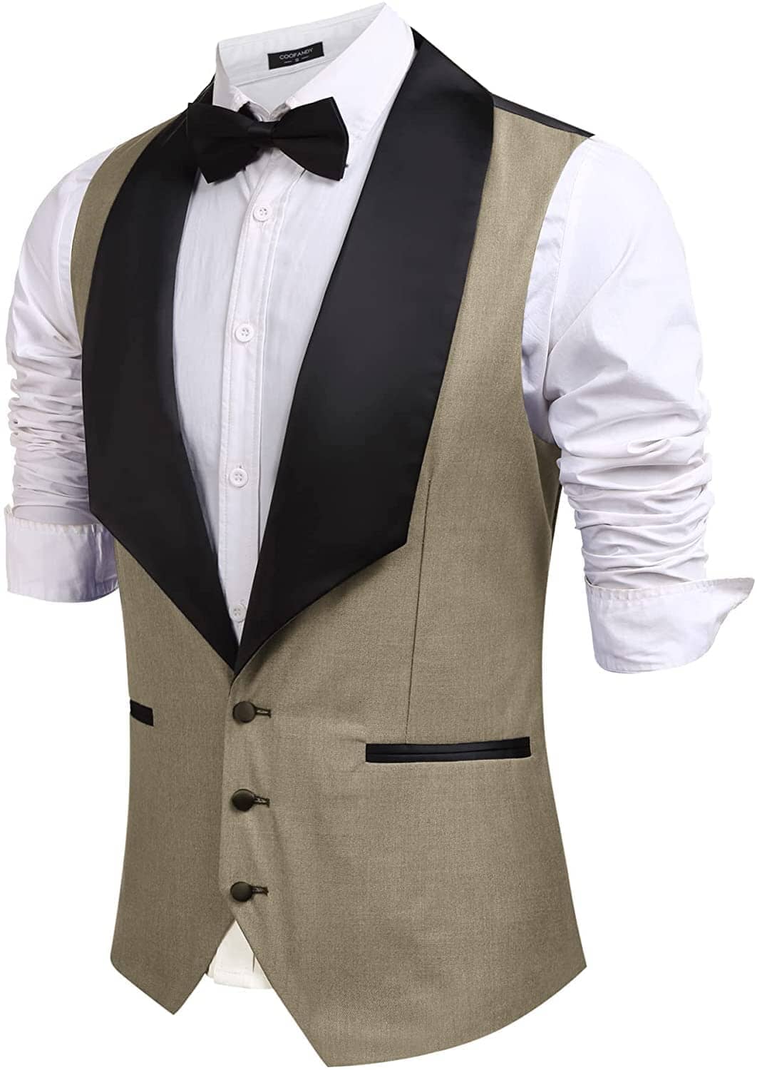 Coofandy V-Neck Slim Fit Suit Vests (US Only) Vest coofandy 