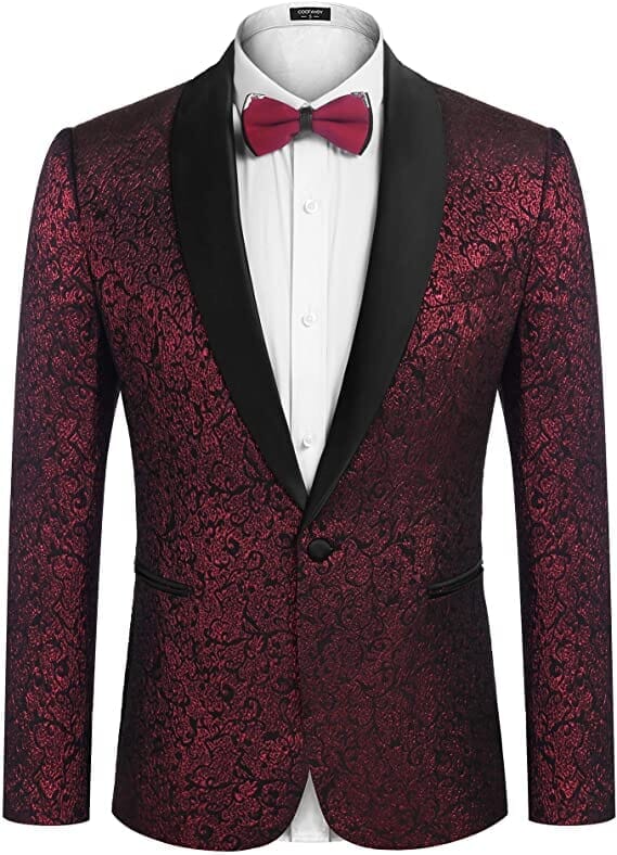 Coofandy Floral Dinner Blazer (US Only) Blazer coofandy 