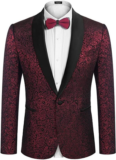 Coofandy Floral Dinner Blazer (US Only) Blazer coofandy 