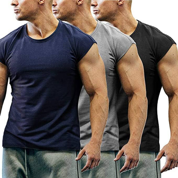 Coofandy 3-Pack Gym Workout T-Shirts (US Only) Tank Tops coofandy 
