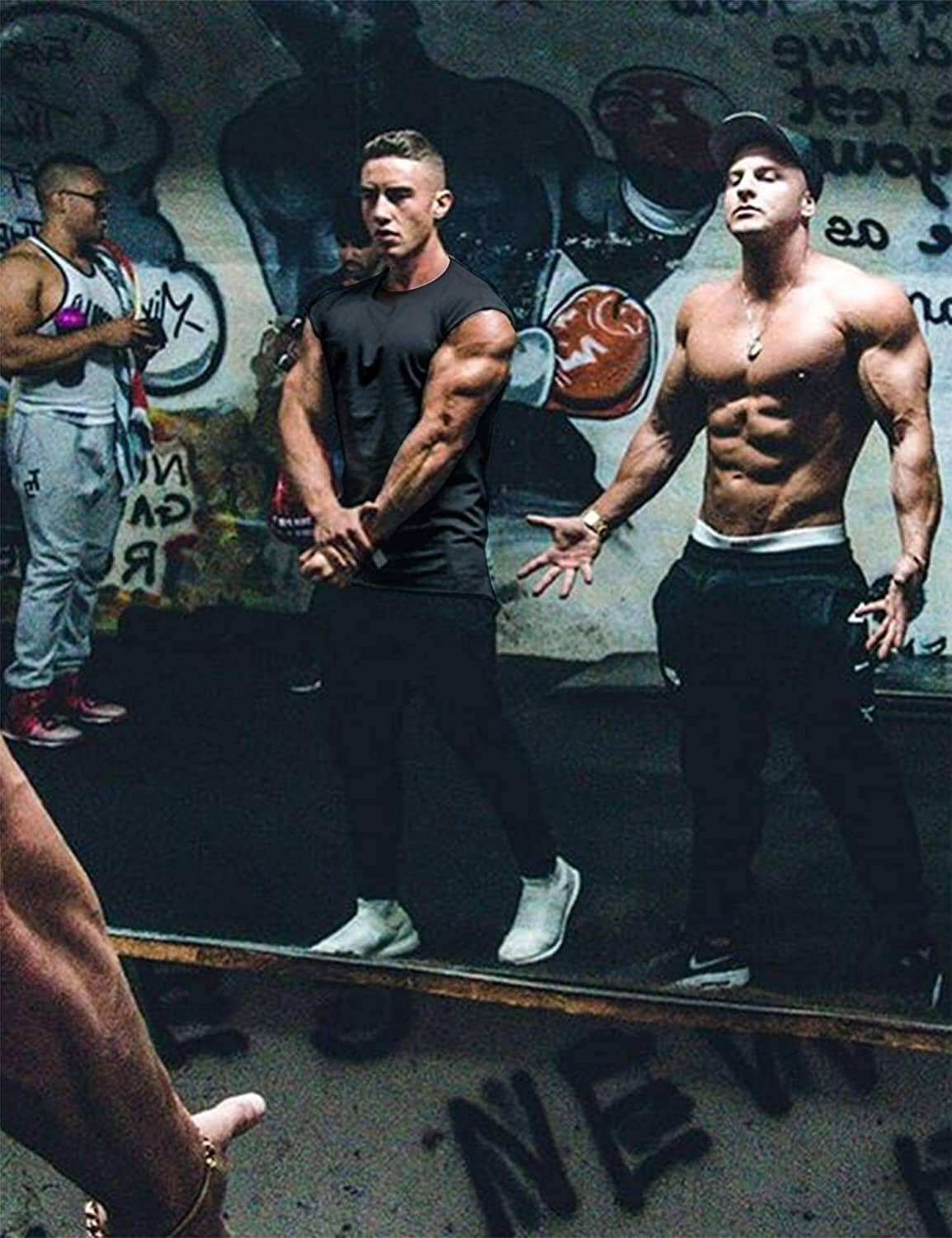 Coofandy 3-Pack Gym Workout T-Shirts (US Only) Tank Tops coofandy 