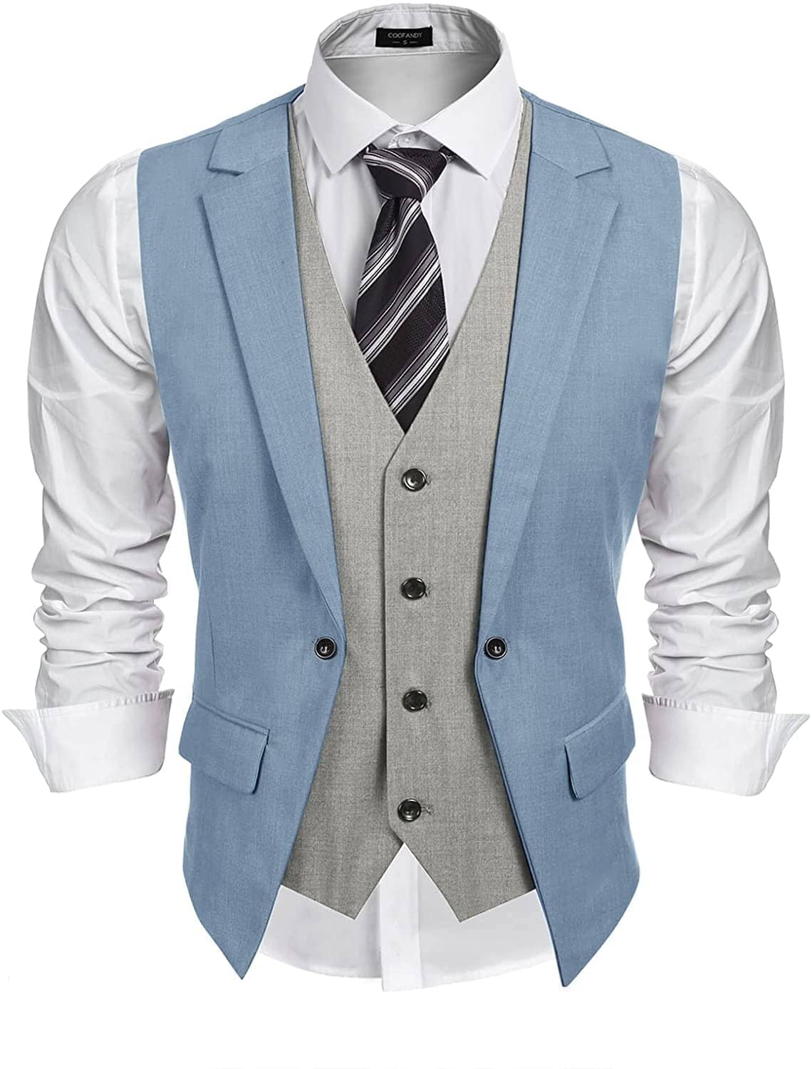 Coofandy Formal Fashion Vest (US Only) Vest coofandy 