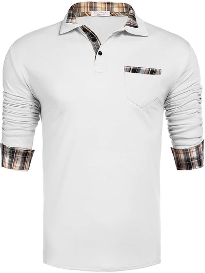 Coofandy Long Sleeve Polo Shirt (US Only) Polos coofandy 