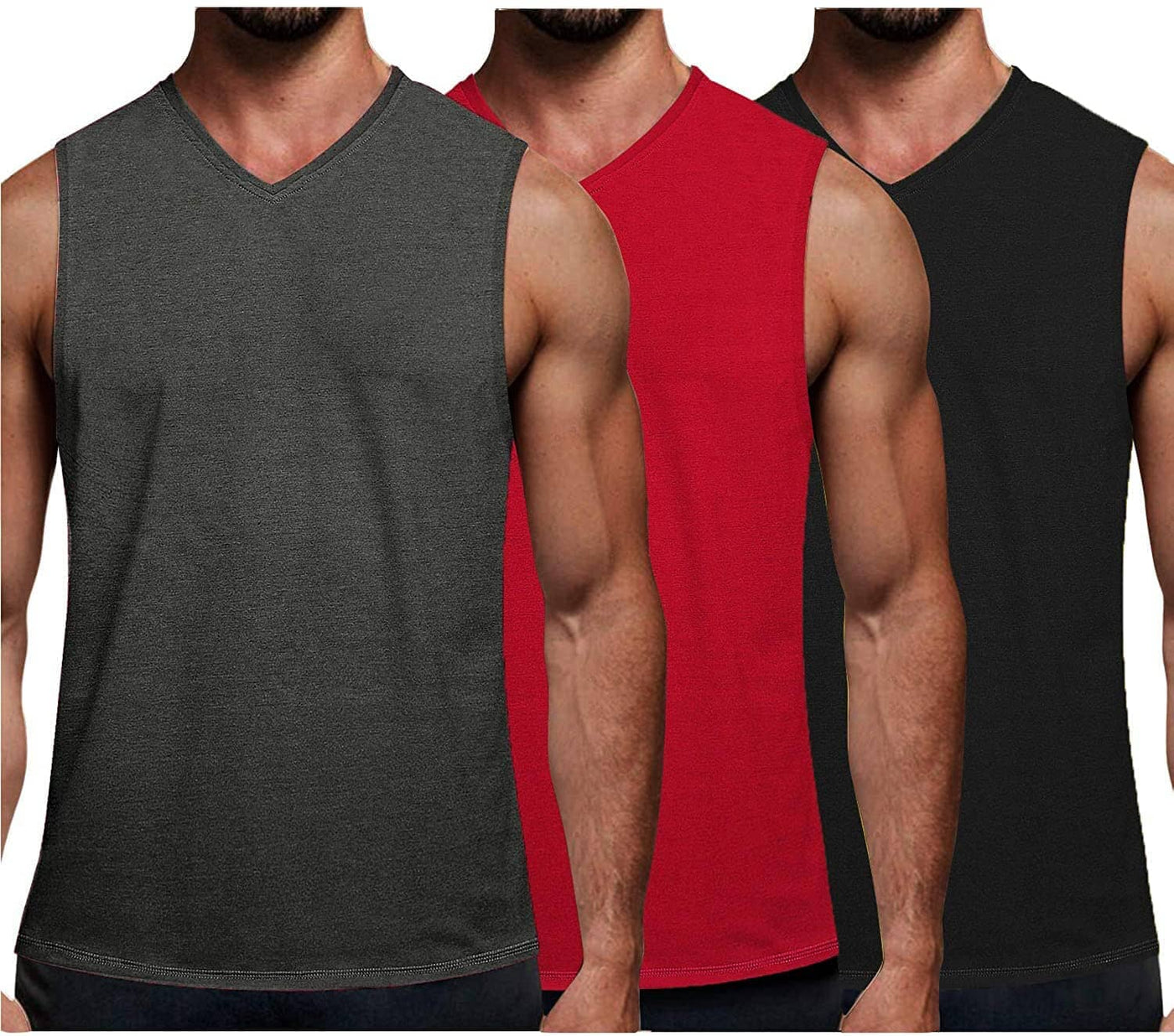 Coofandy 3-Pack Fitness Tank Top (US Only) Tank Tops coofandy 