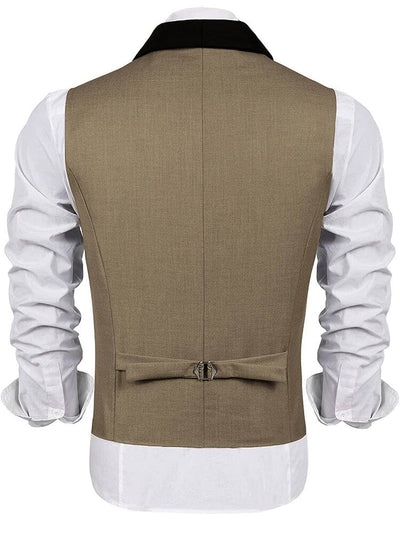 Coofandy Buttons V-neck Suit Vest (US Only) Vest coofandy 