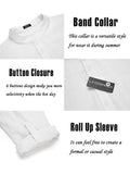 Long Sleeve Cotton Linen Henley Shirt (US Only) Shirts COOFANDY Store 