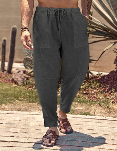 Coofandy Linen Style Beach Pants (US Only) Pants coofandy Dark Grey S 