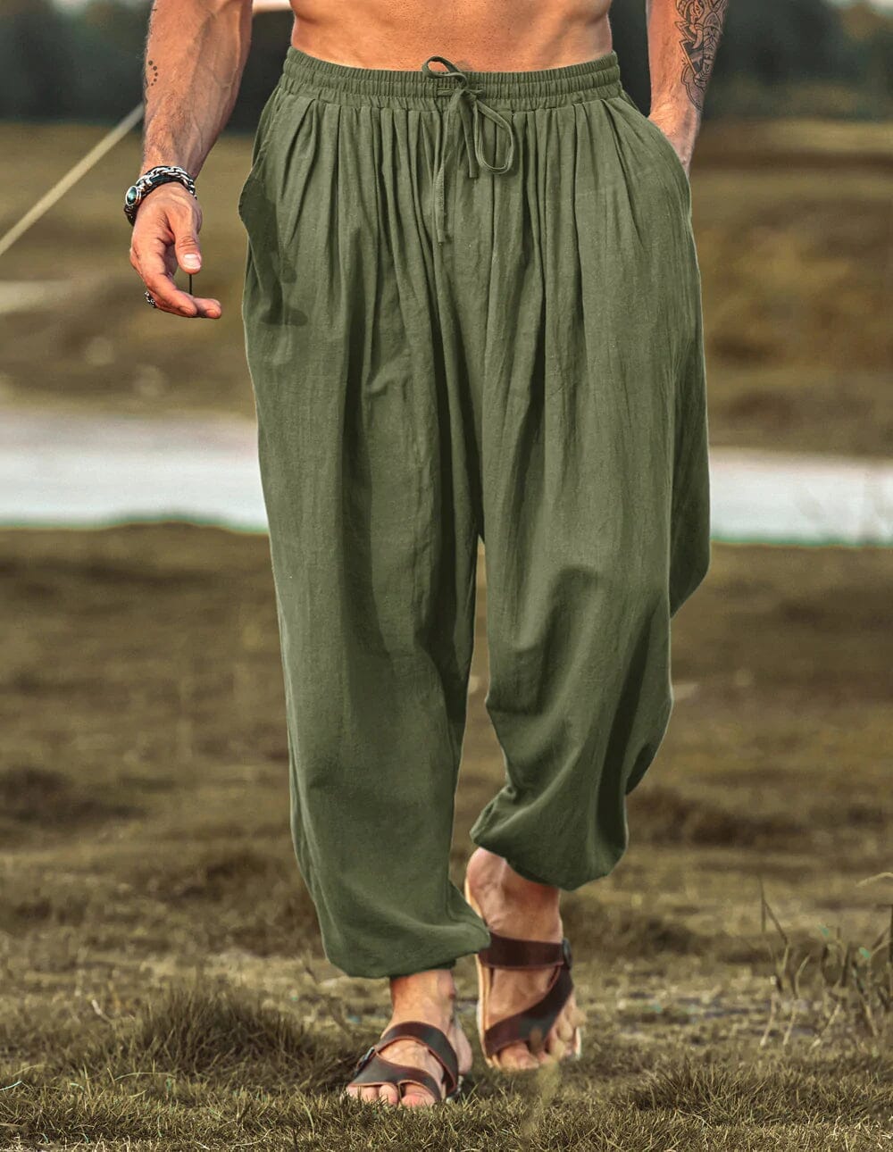Coofandy Loose Fit Linen Style Hippie Pants (US Only) Pants coofandy 
