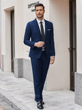 2 Piece Suits Set Slim Fit Tuxedo Jacket Suits (US Only) Suit Set coofandy 