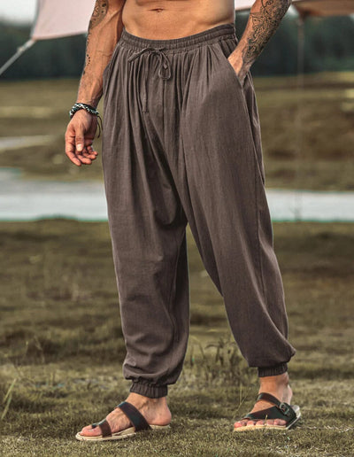 Coofandy Loose Fit Linen Style Hippie Pants (US Only) Pants coofandy 