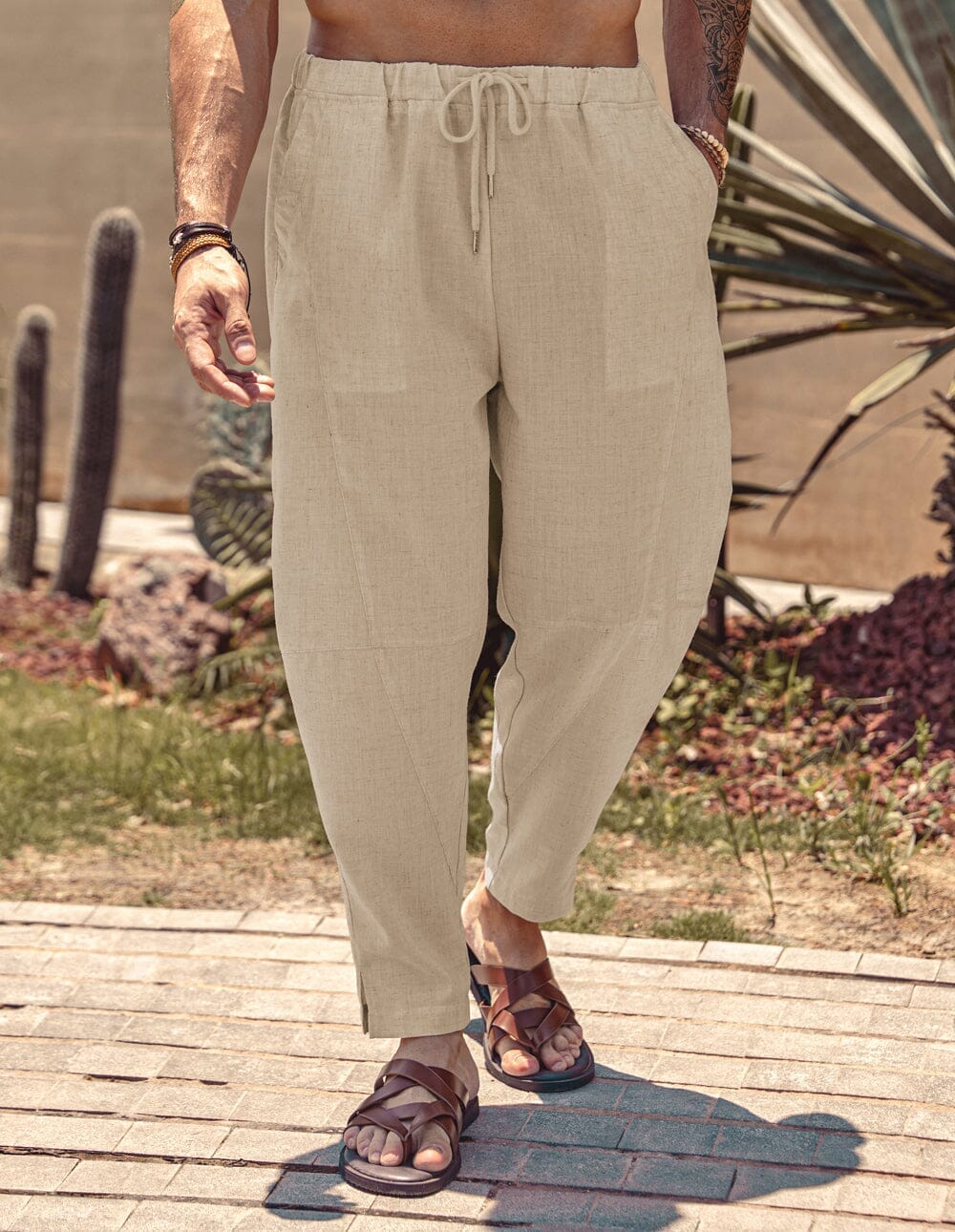 Coofandy Linen Style Beach Pants (US Only) Pants coofandy 