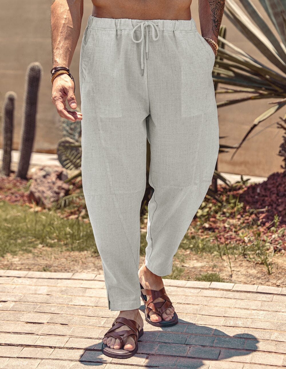 Coofandy Linen Style Beach Pants (US Only) Pants coofandy 