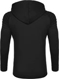 Fashion Long Sleeve Hooded With Zipper Pocket (US Only) Hoodies Coofandy&