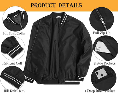 Lightweight Windbreaker Full Zip Jacket (US Only) Jackets COOFANDY Store 