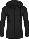 Fashion Long Sleeve Hooded With Zipper Pocket (US Only) Hoodies Coofandy&