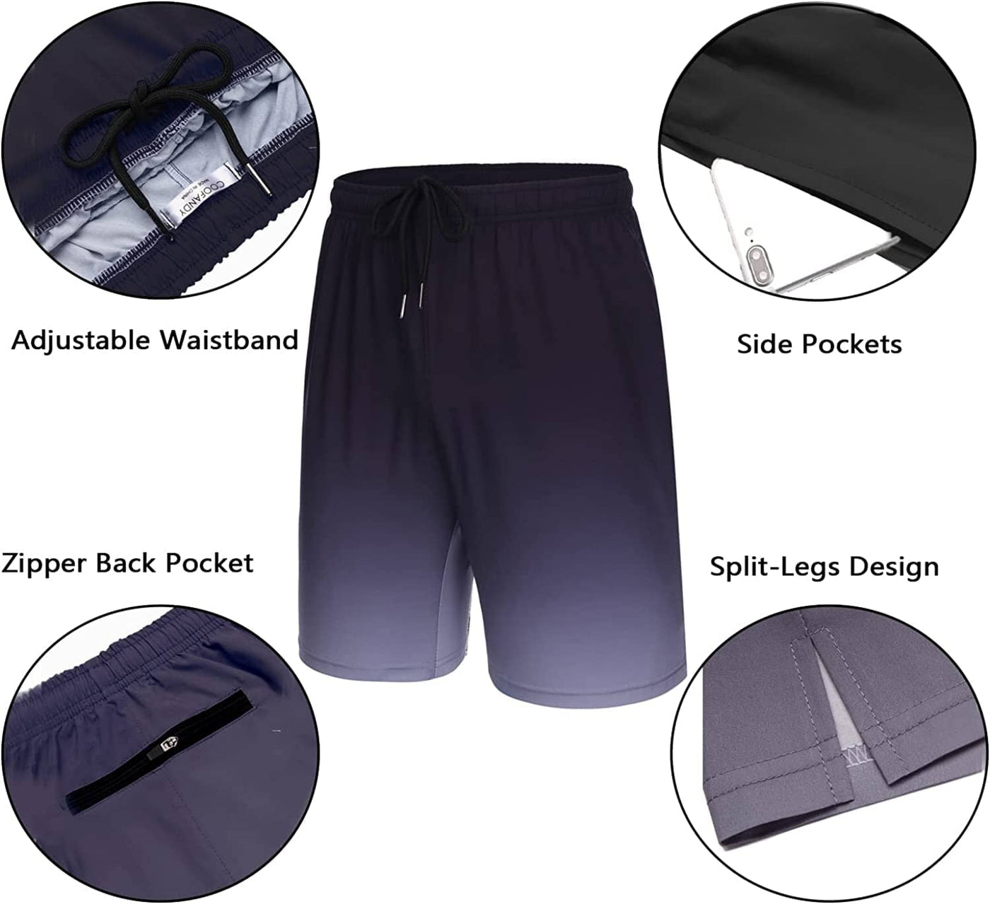 Coofandy Men's 2 Pack Gym Workout Shorts (US Only) Pants coofandy 
