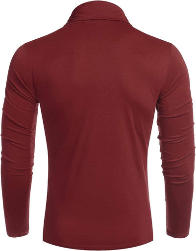 Slim Fit Turtleneck Basic Cotton Sweater (US Only) Sweaters COOFANDY Store 