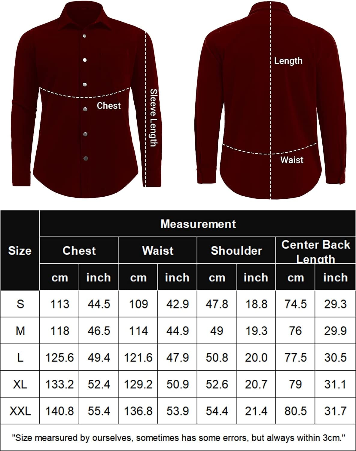 Vintage Shirt Coat (US Only) Button-Down Shirts COOFANDY Store 