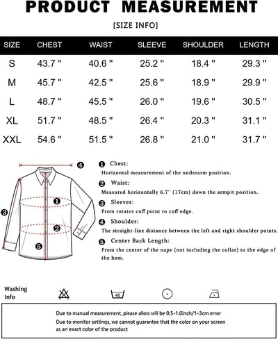 Luxury Shiny Button Down Shirts (US Only) Shirts & Polos Brand: COOFANDY 