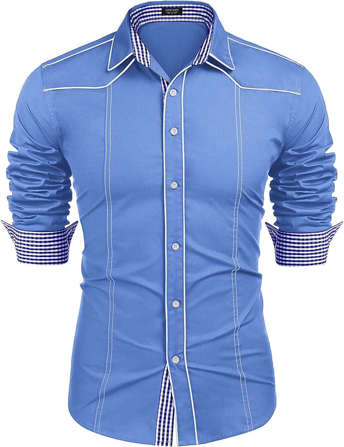 Casual Long Sleeve Shirts (US Only) Shirts Coofandy's 