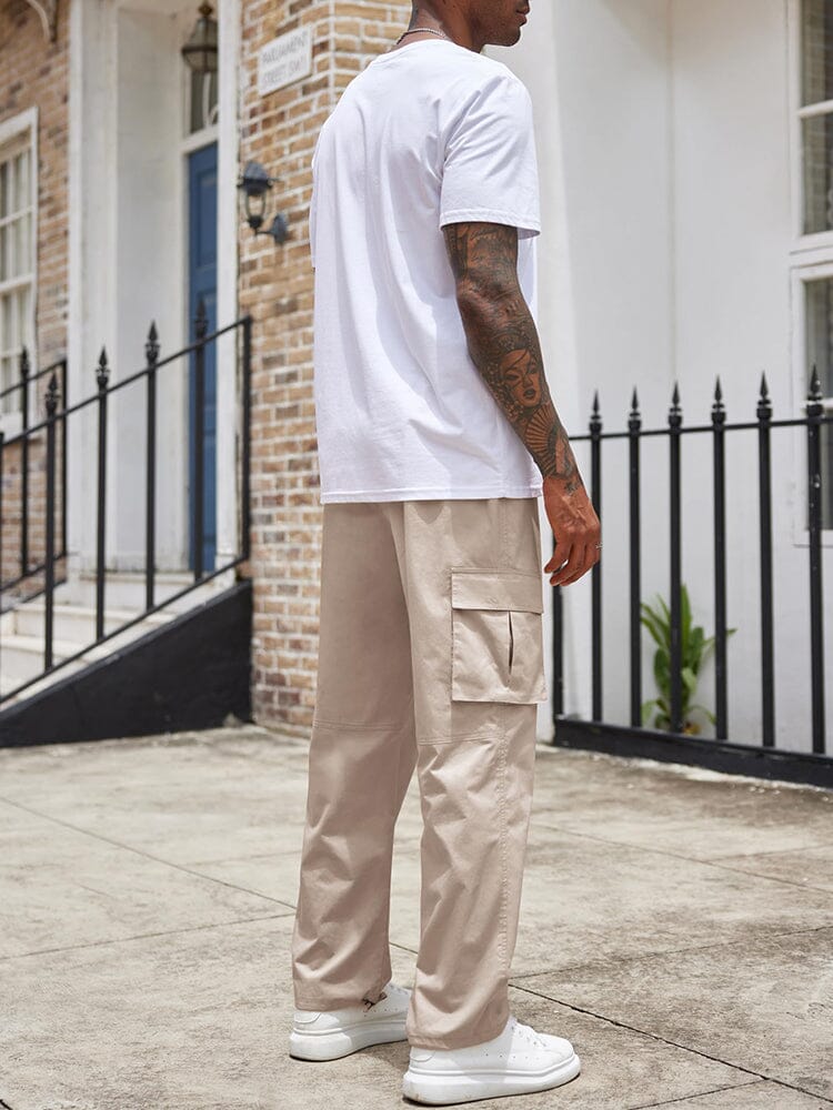 Casual Classic 100% Cotton Cargo Pants Pants coofandy 