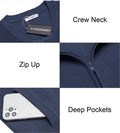Full Zip Slim Fit Stylish Knitted Cardigan Sweater with Pockets (US Only) Sweaters COOFANDY Store 
