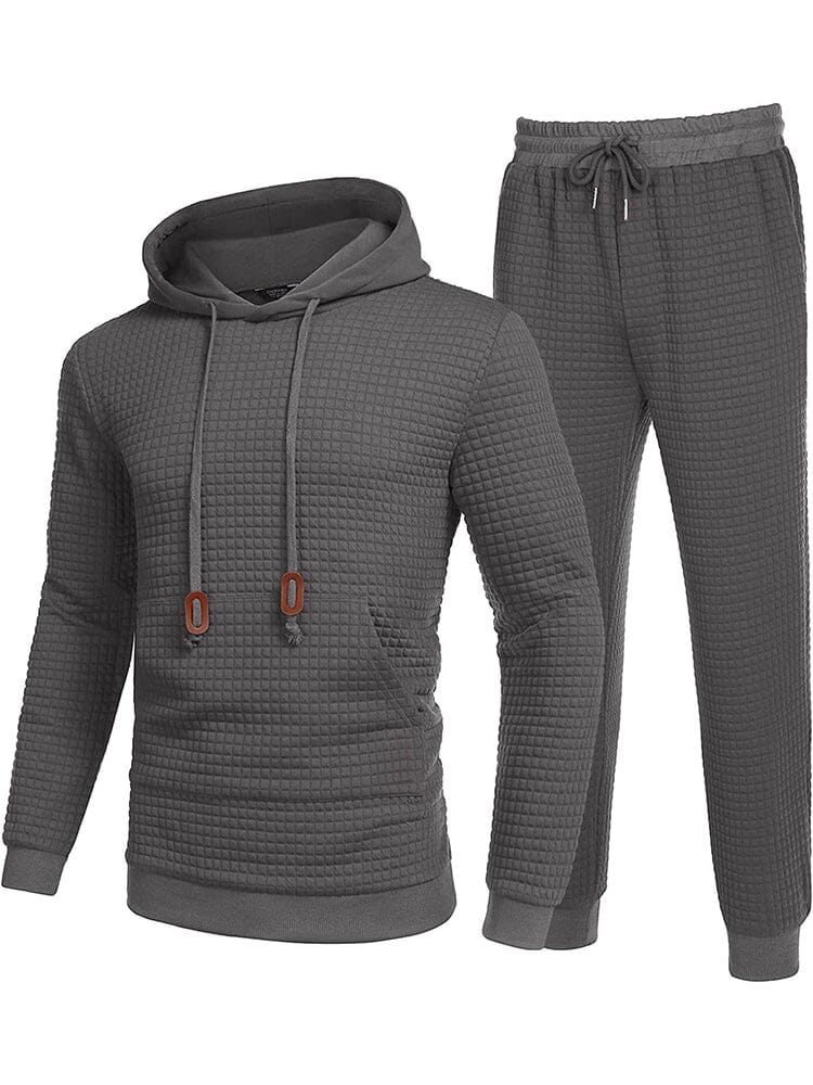 2 Piece Workout Hoodies Sets Sweatsuits (US Only) Sports Set Simbama Dark Grey S 