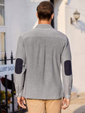 Classic Solid Long Sleeve Button Shirt with Chest Pocket (US Only) Shirts coofandy 