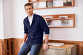Stand Collar Button Down Knitted Cardigan with Pockets (US Only) Cardigans COOFANDY Store 
