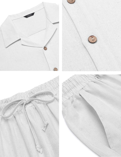 Casual Linen Style Beach Shirt Sets (US Only) Sets coofandystore 