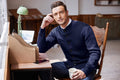 Stand Collar Button Down Knitted Cardigan with Pockets (US Only) Cardigans COOFANDY Store 