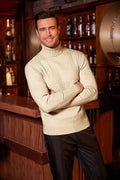 Twist Patterned Pullover Knitted Sweater (US Only) Sweater COOFANDY Store 