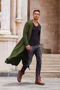 Lightweight Ruffle Shawl Long Length Drape Cape Cardigan (US Only) Cardigans COOFANDY Store 