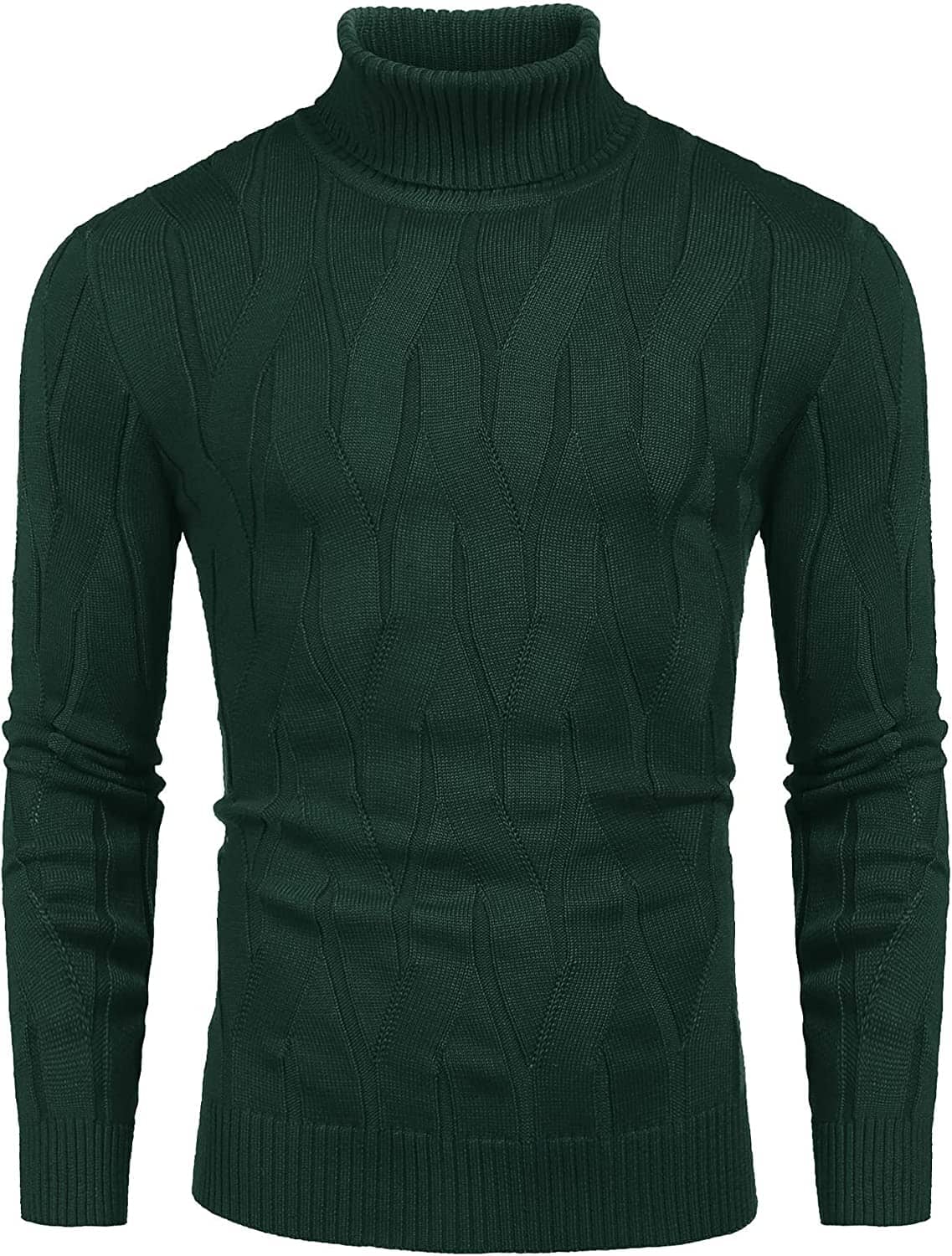 Slim Fit Turtleneck Knitted Pullover Sweaters (US Only) Sweaters Coofandy's 