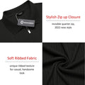 Long Sleeve Quarter Zip Polo Shirts (US Only) Polos COOFANDY Store 