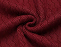 Turtleneck Patterned Knitted Pullover Sweater (US Only) Sweaters COOFANDY Store 