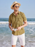 Casual Short Sleeve Plaid Shirt (US Only) Shirts coofandystore 