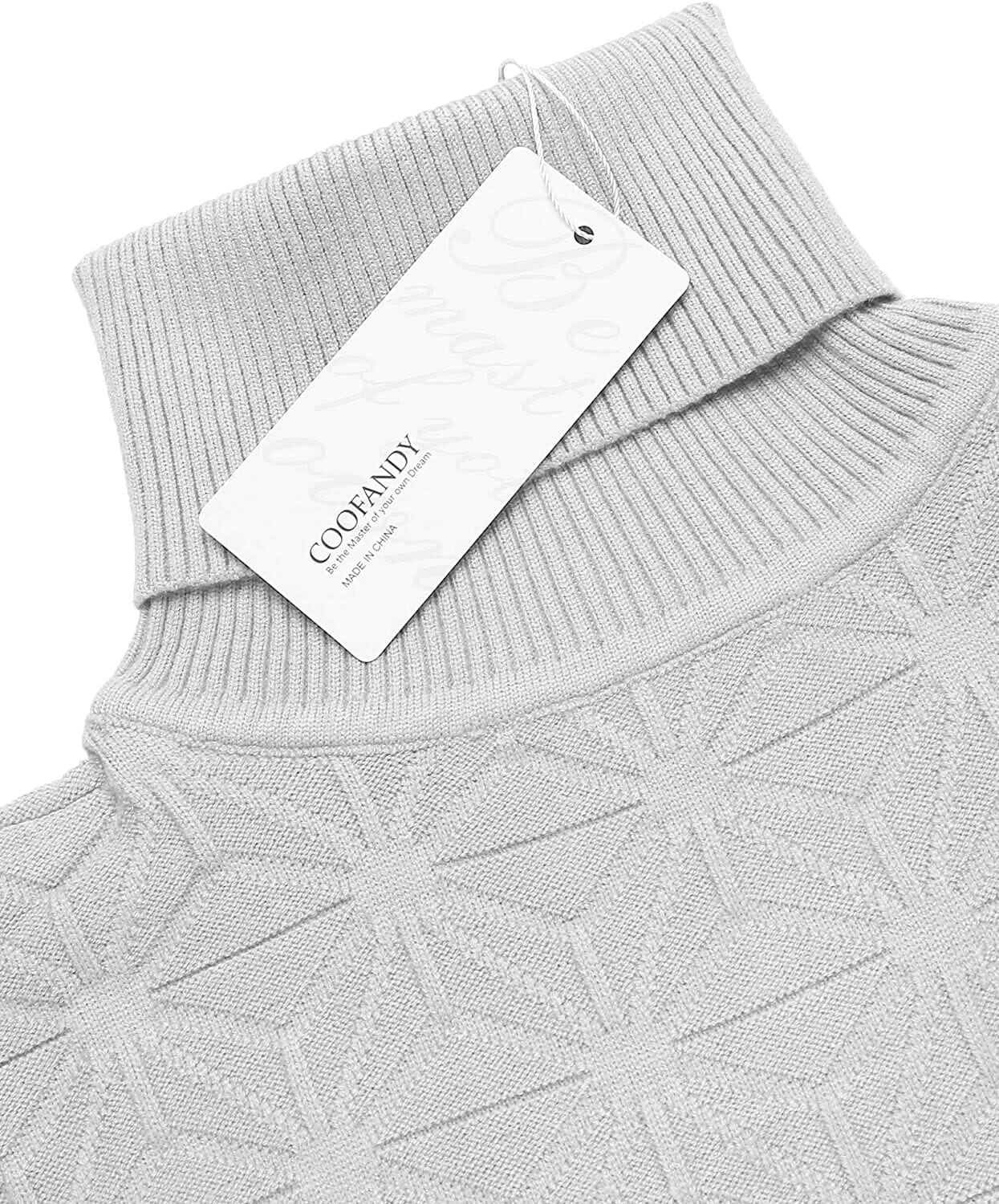 Stylish Slim Fit Turtleneck Pullover Sweater (US Only) Sweaters COOFANDY Store 