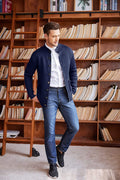 Stand Collar Button Down Knitted Cardigan with Pockets (US Only) Cardigans COOFANDY Store 