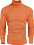Slim Fit Turtleneck Twisted Sweater (US Only) Sweaters Coofandy&