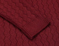 Turtleneck Patterned Knitted Pullover Sweater (US Only) Sweaters COOFANDY Store 