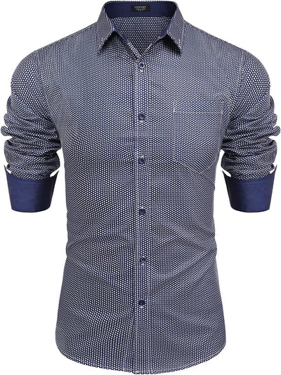 Coofandy Men's Casual Long Sleeve Shirt (US Only) Shirts Coofandy's 