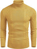 Turtleneck Casual Cable Knitted Pullover Sweaters (US Only) Fashion Hoodies & Sweatshirts COOFANDY Store 