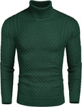 Slim Fit Turtleneck Twisted Sweater (US Only) Sweaters Coofandy&